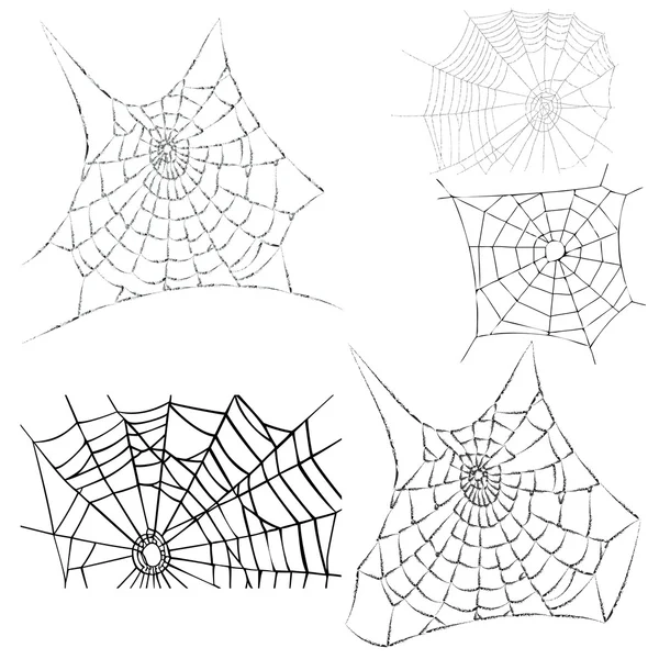 Spinnweben - Vektor — Stockvektor