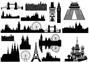 World landmarks - vector clipart