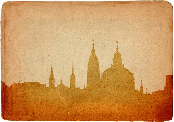 Церковь Святого Николая в гранж-стиле — стоковое фото