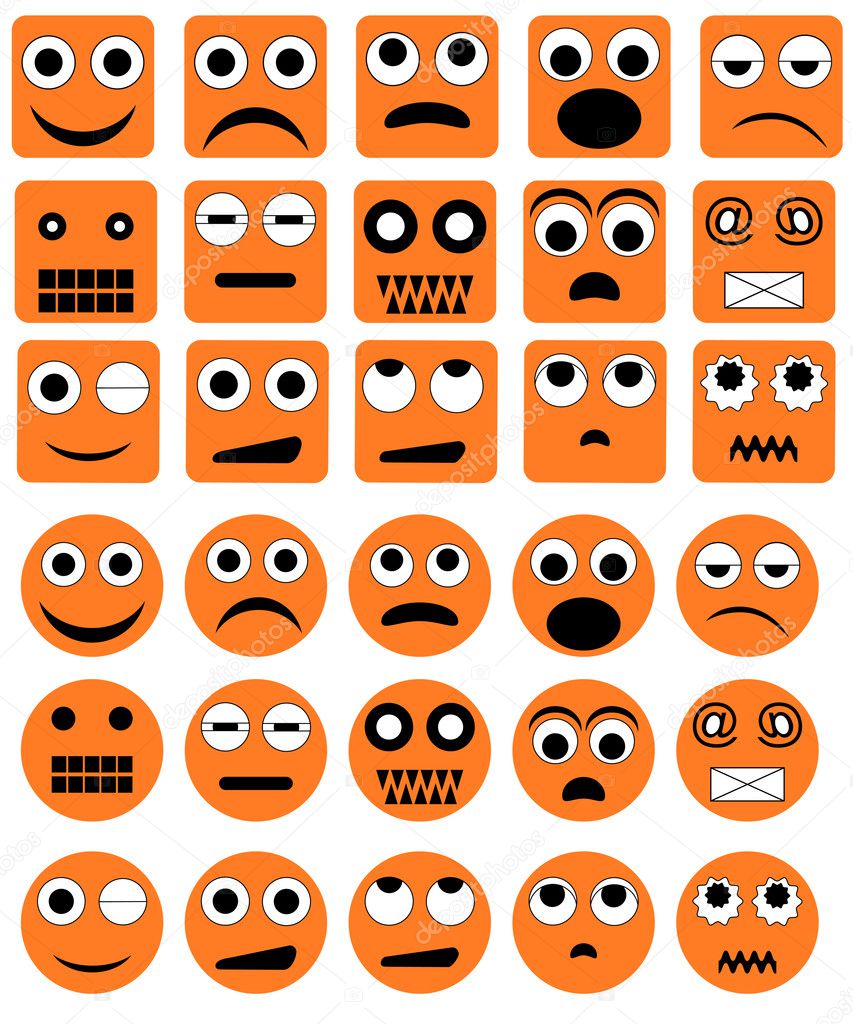Vector emotion icons