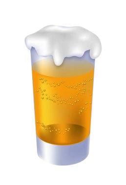 Glass of beer clipart