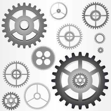 Vector gears clipart