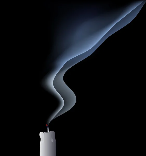 Vektor ausgeblasene Kerze — Stockvektor