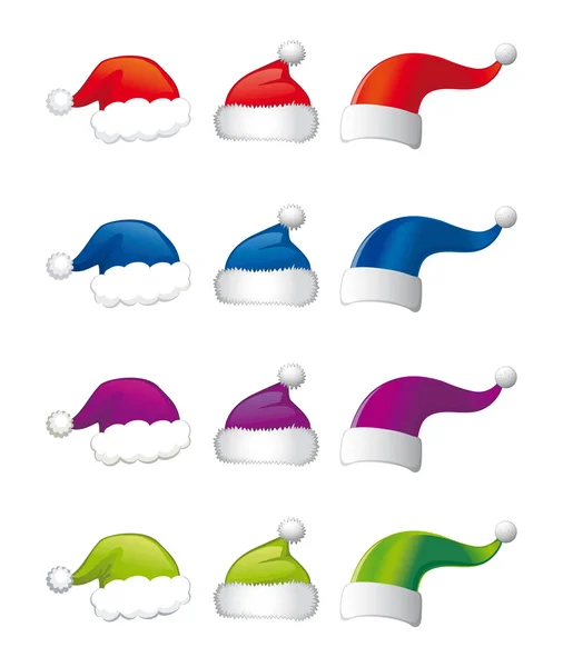 圣诞老人帽 — 图库矢量图片