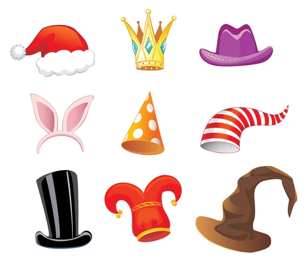 stock vector Holiday caps