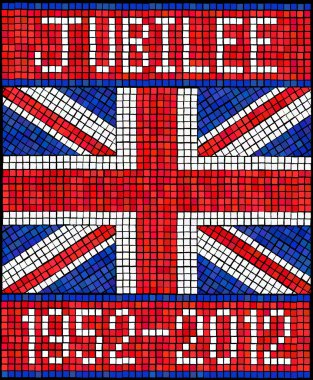 Diamond Jubilee mosaic clipart