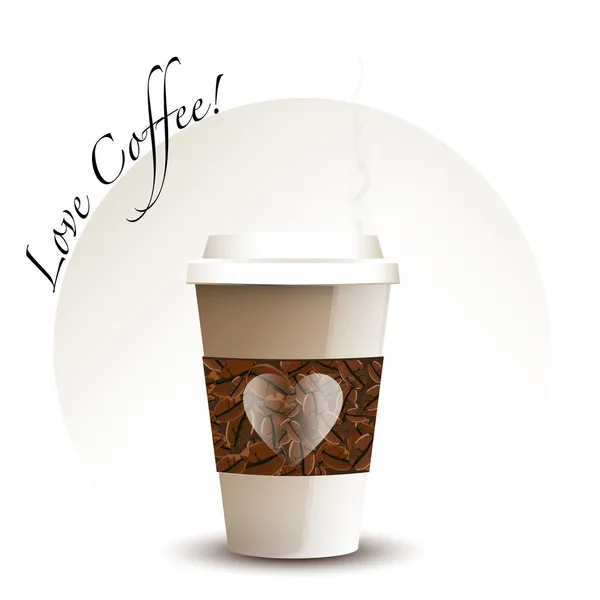 Tasse à café vapeur — Image vectorielle
