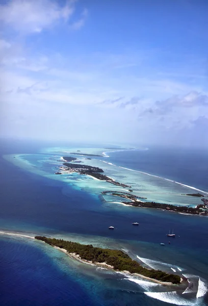 Мальдіви, повітряні — стокове фото