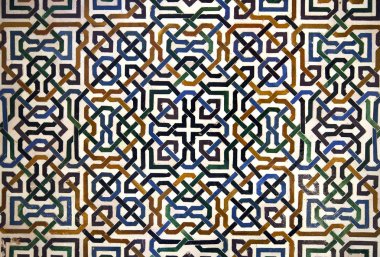 Alhambra tile detail clipart