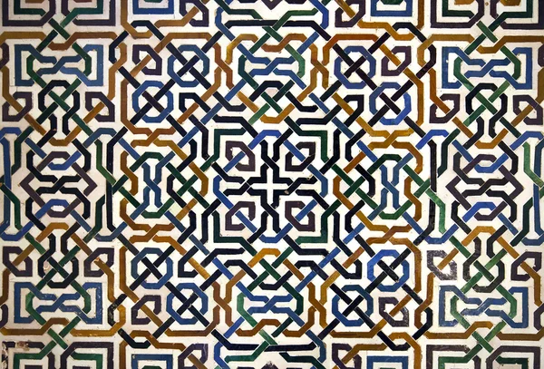 Alhambra csempe részletek — Stock Fotó