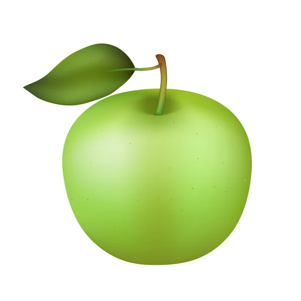 Zöld alma — Stock Vector