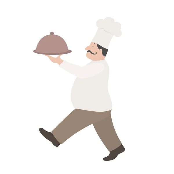 厨师的男人 — 图库矢量图片
