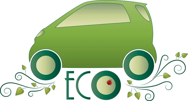 Eco coche — Vector de stock