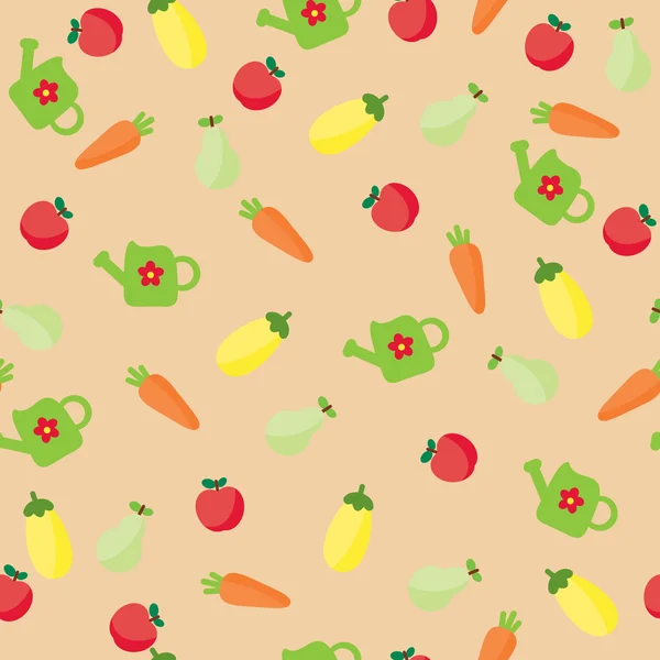 Seamless vegetable wallpaper — Stock Vector