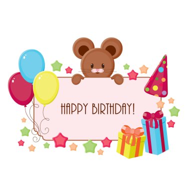 Birthday card clipart