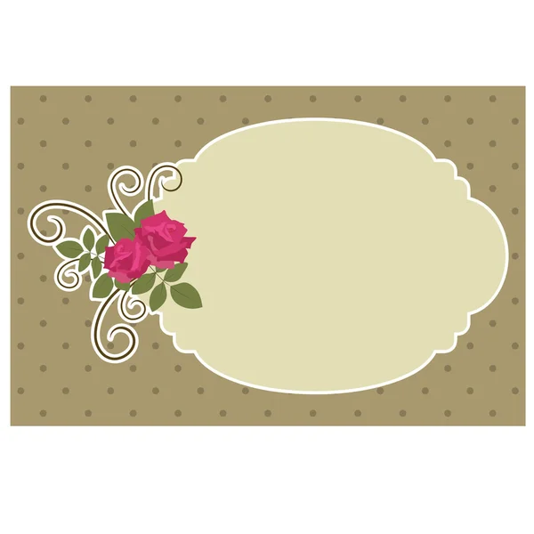 Blank vintage card — Stock Vector