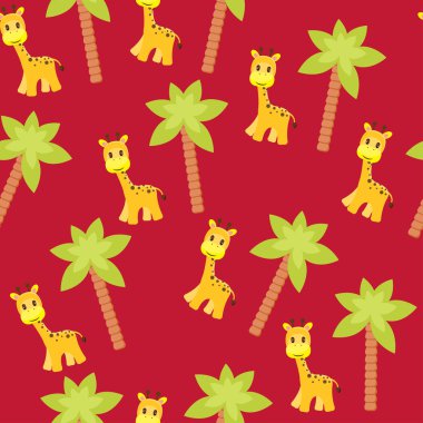 Seamless kid's wallpaper clipart