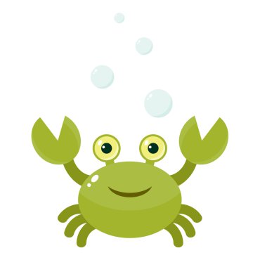 Cartoon crab clipart