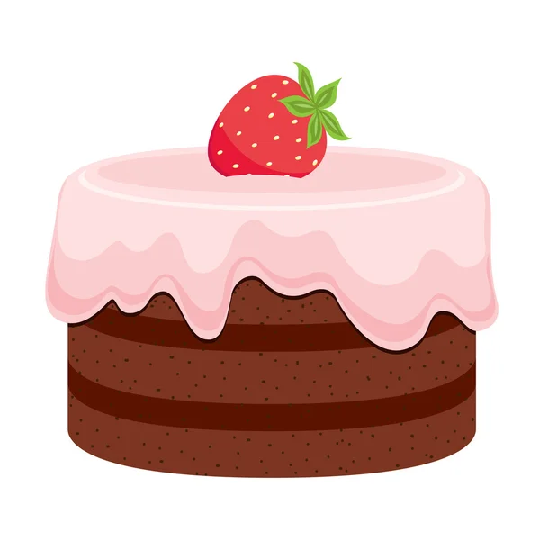 Шоколадный торт — стоковый вектор