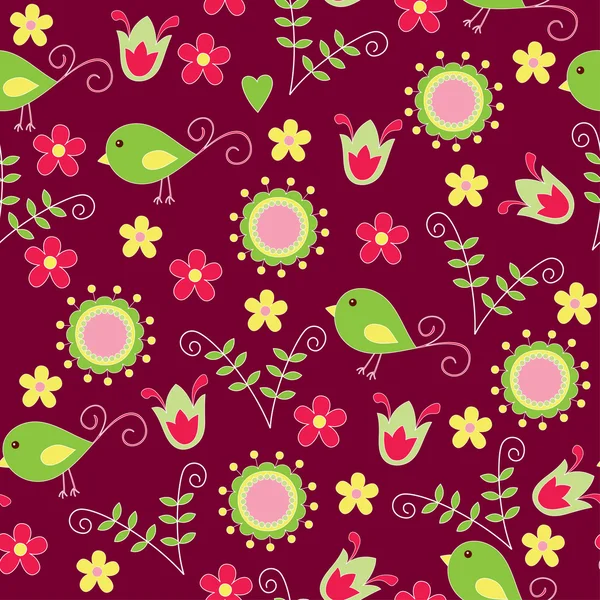 Seamless berry wallpaper — Stock Vector