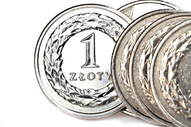 Polish zloty coins clipart