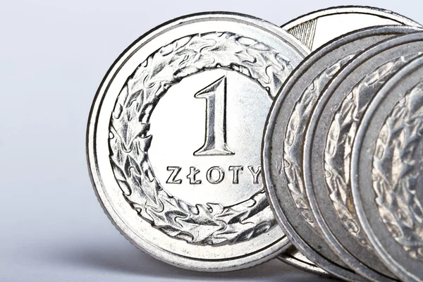 Lengyel zloty érmék — Stock Fotó