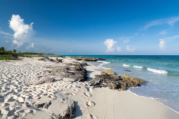 Пляж Карибського моря в Мексиці — стокове фото