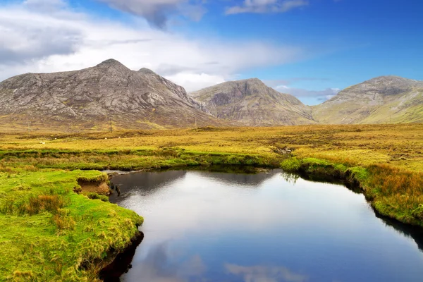 Góry Connemara i krajobrazów — Zdjęcie stockowe