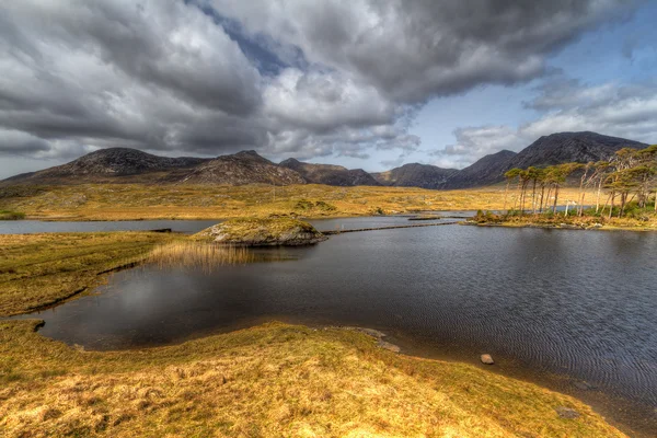 Góry Connemara i krajobrazów — Zdjęcie stockowe