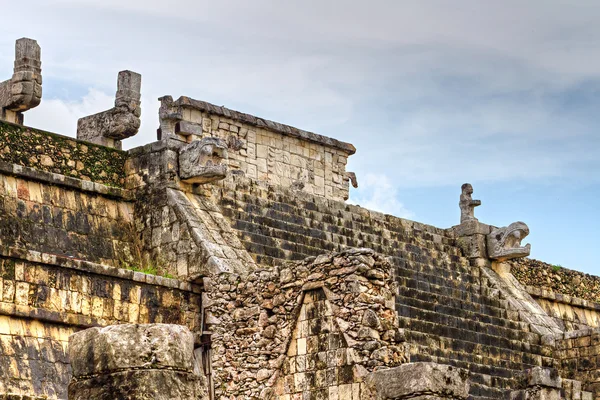 Tempel av krigare i Chichén Itzá — Stockfoto