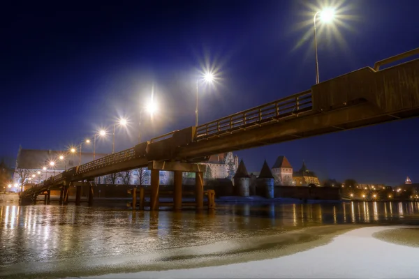 マルボルクのマリエンブルク城への橋します。 — ストック写真