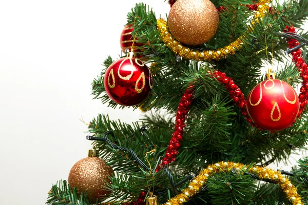 Hermosas decoraciones de árboles de Navidad —  Fotos de Stock