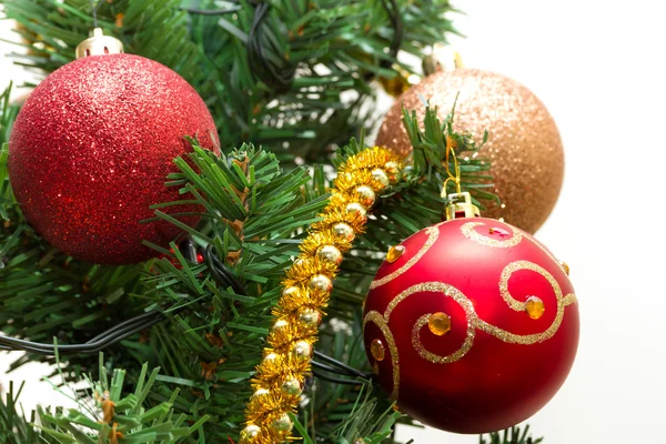 Belas decorações de árvore de Natal — Fotografia de Stock
