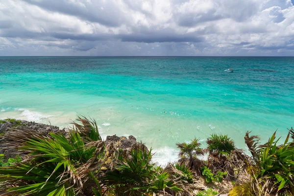 Spiaggia idilliaca dei Caraibi — Foto Stock