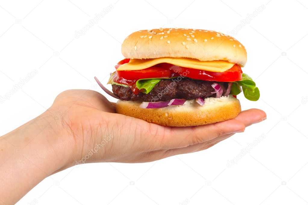 Tasty cheeseburger