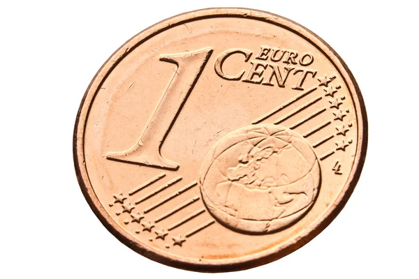 Egy euró cent — Stock Fotó