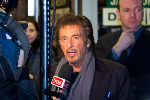 stock image Al Pacino interviewed at premiere of his movie in Dublin