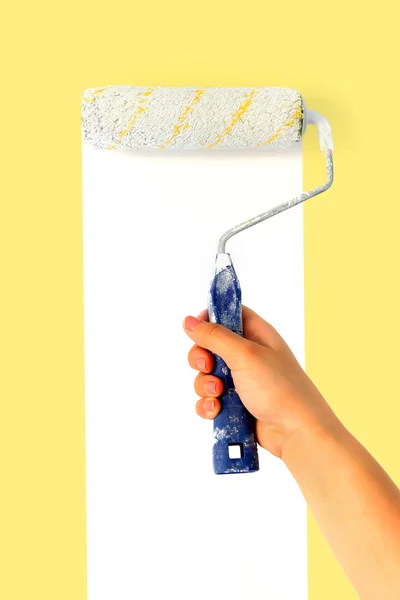Painting wall for white — Stock Photo, Image