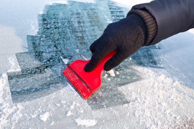 Scraping ice clipart