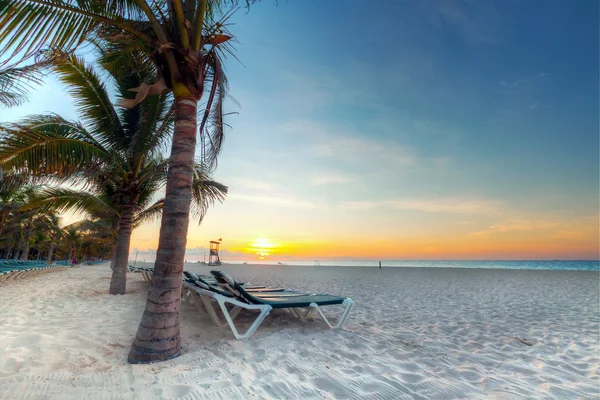 カリブ海の海の日の出 — ストック写真
