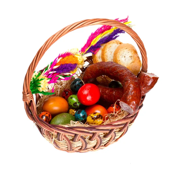Tradiční velikonoční košík — Stock fotografie