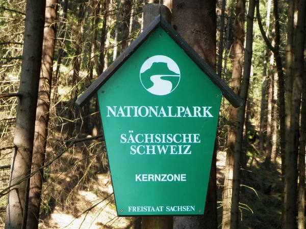 Park narodowy znak — Zdjęcie stockowe