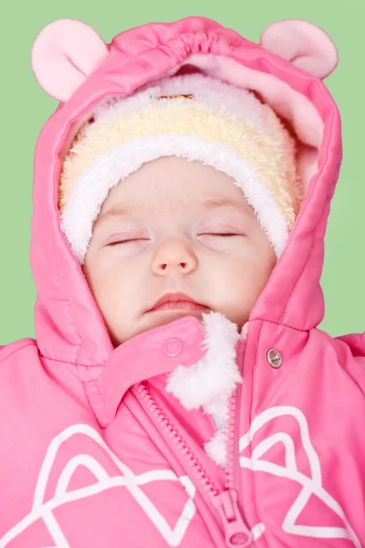 Baby girl sleeping and dreaming — Stock Photo, Image