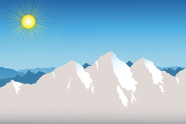 Chaîne de montagnes Contexte — Image vectorielle