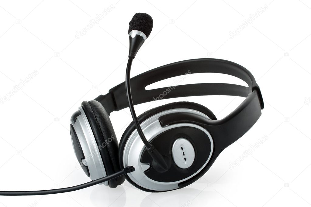 Headset with microphone