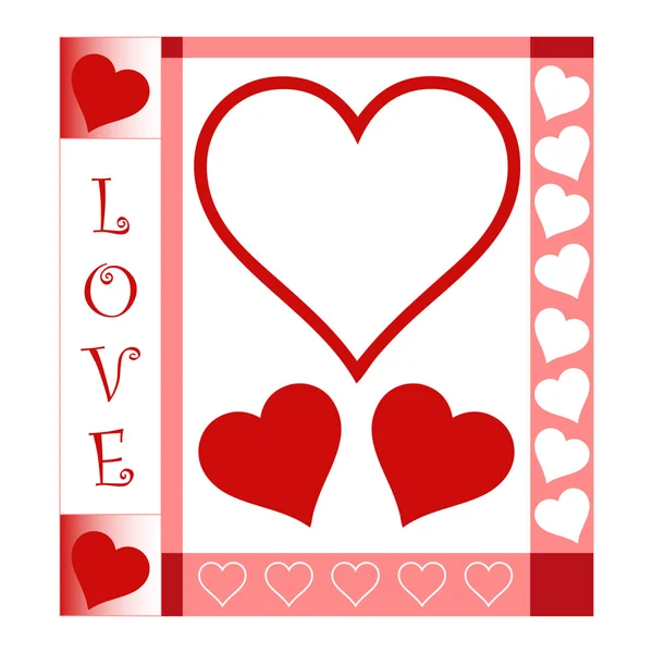 Valentines Day card — Stock Vector