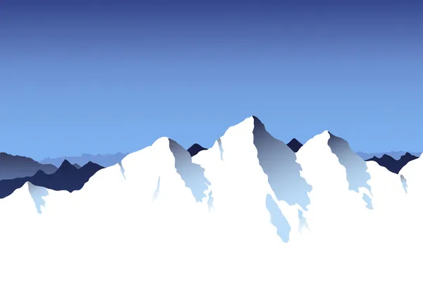 Bergketen achtergrond — Stockvector