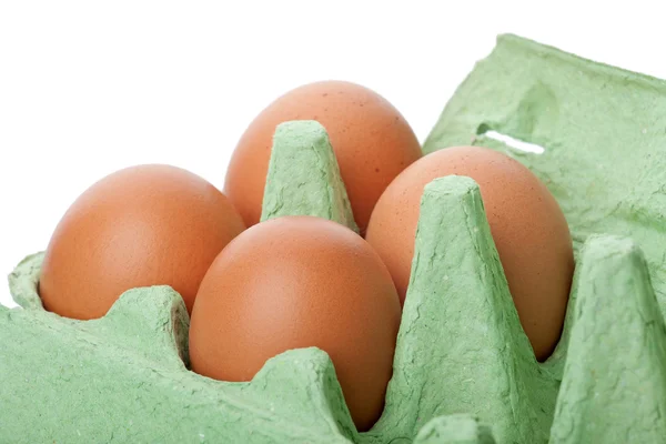 Eggs in carton — Stock Photo, Image