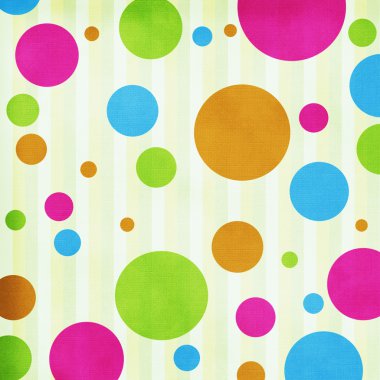 Circles on striped background clipart