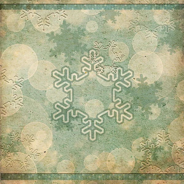 Vintage patroon met sneeuwvlok — Stockfoto